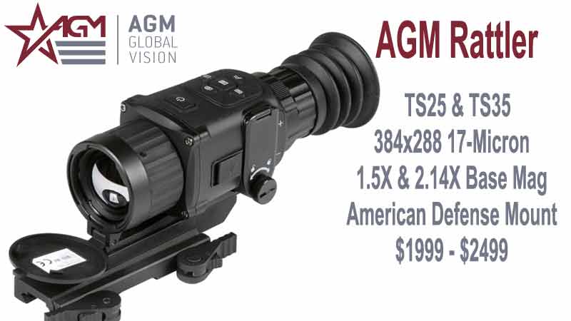 AGM Rattler TS25 & TS35 Thermal Riflescopes