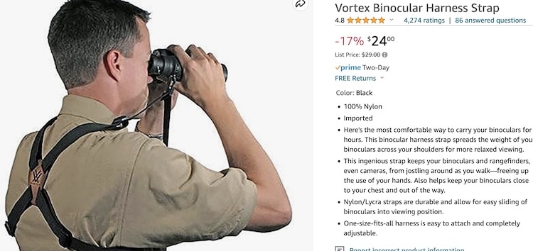 Best Binoculars For Deer Hunting - straps